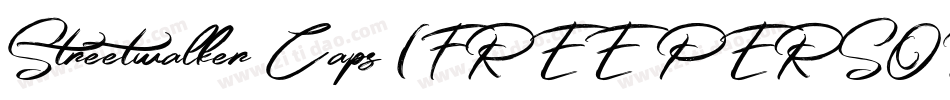 Streetwalker Caps (FREE PERSONAL USE)字体转换